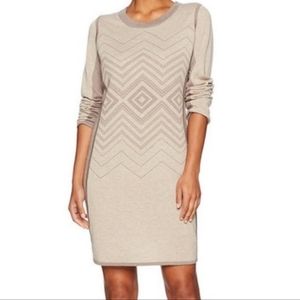 Prana Delia Tan Wool Sweater Midi Dress Size Medium